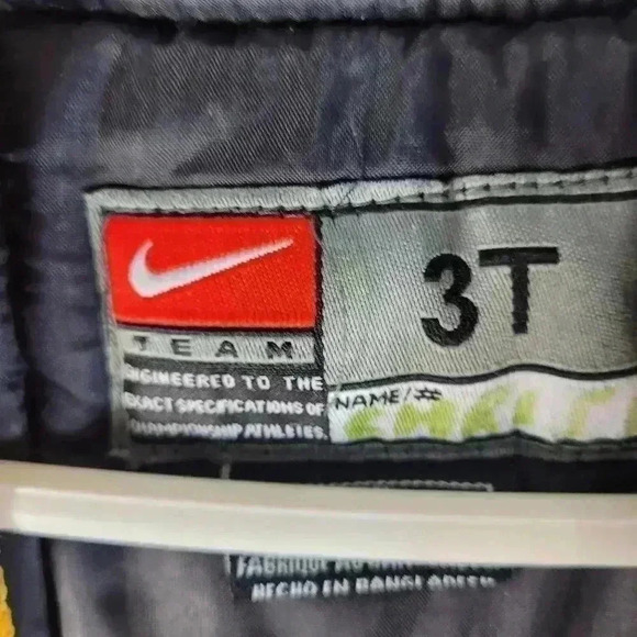 VTG Nike Team Youth LA Lakers Satin Jacket Purple Snap Button Up Y2K Sz 3T - Picture 6 of 6